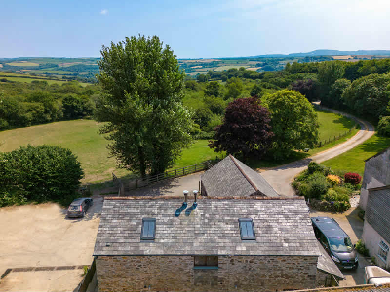 Views over the barns