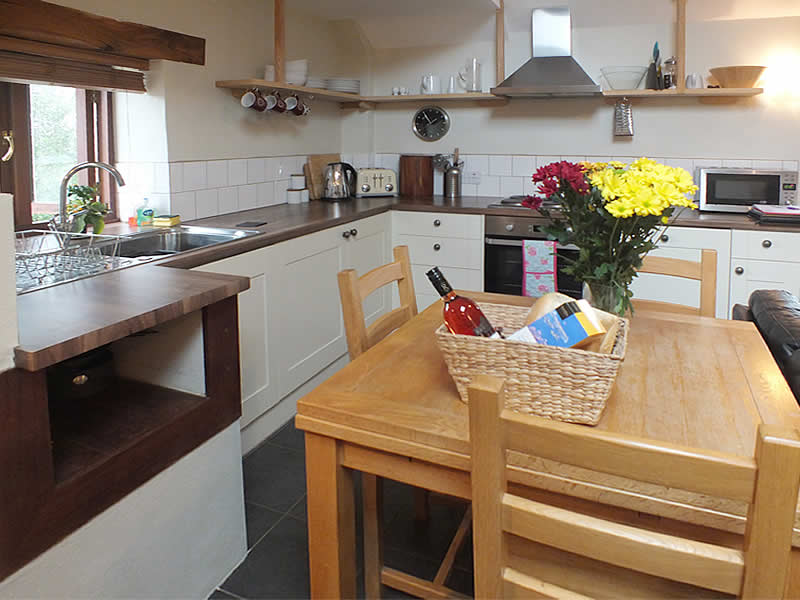 Kitchen and dining area